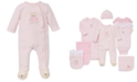 Little Me Baby Girls Sweet Bear Footed Snap Coverall